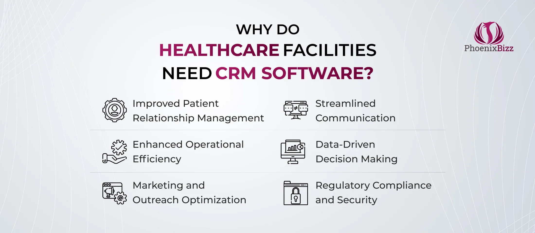 Why do healthcare facilities need CRM software